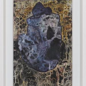 Rising soul, 2016, Tecnica mista su cartone, 59x44cm