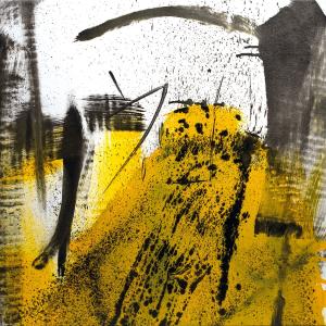 Rei [rispetto], 2020, Smalto industriale su tela, 70x70cm