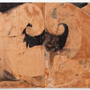 Occhio x Occhio, 2014, Tecnica mista su juta, 60x97cm