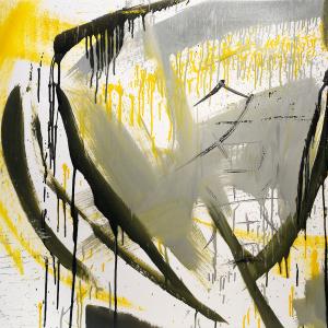 Meiyo  [onore], 2020, Smalto industriale su tela, 85x95cm