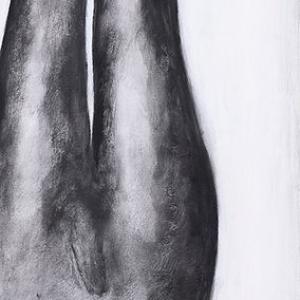 Come foglia, 2020, Tecnica mista su tela, 200x30cm