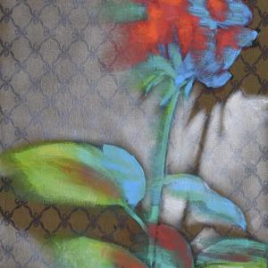 The Uncertainties  of Memory, 2020, Olio su damascato, 100x80cm