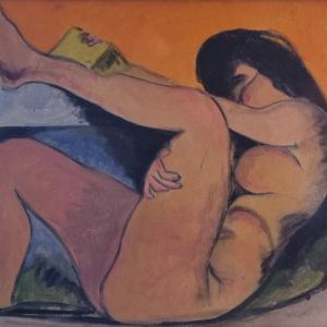 Studio per donna al bagno, 1973, Olio su tela, 40x60cm