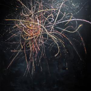 Hyper object  Still Life 1 - ENT3 , 2022, Acrilico cangiante su tela, 150X150cm