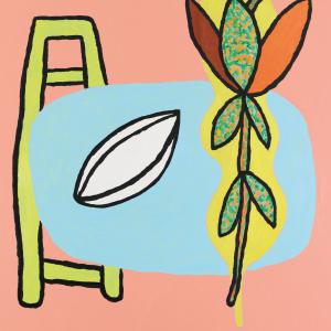 La barca dimenticata, 2021, Olio su tela, 120x140cm