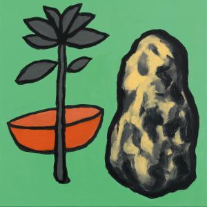 Il mare sognato, 2021, Olio su tela, 40x40cm