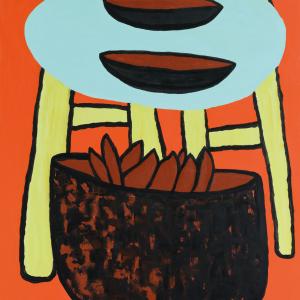 Il deposito della memoria, 2021, Olio su tela, 70x100cm