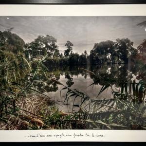 Laghetto degli Alfieri 3, 2015, Stampa lambda su carta chimica con passepartout manoscritto, 90x60cm