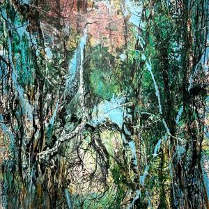 Nate mi basta, 2018, Tecnica mista su tela, 150x120cm