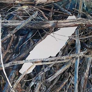 Mai pace, 2022, Olio su tela, 200x313cm