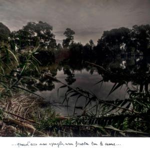 laghetto degli alfieri 3, 2015, Stampa lambda su carta chimica con passepartout manoscritto, 60x90cm