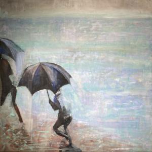 Monsoni, 1997, Olio su tela, 95x95cm