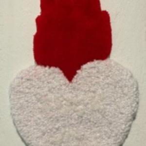 How deep is your love, 2022, tufting gun, misto lana, 57x33cm