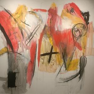 Gemiti, 2025, Tecnica mista, 180x205cm