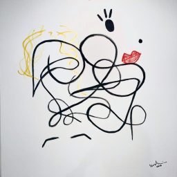 Marilyn_2, 2025, Acrilico su tela, 100x100cm
