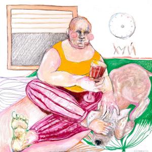 Human and Animal 4, 2025, Tecnica mista, 80x80cm