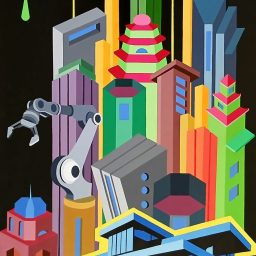 Biografia Urbana, 2025, Acrilico su tela, 120x80cm