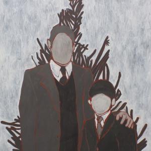 Ritratto di famiglia, 2024, Olio su tela, 120x80cm