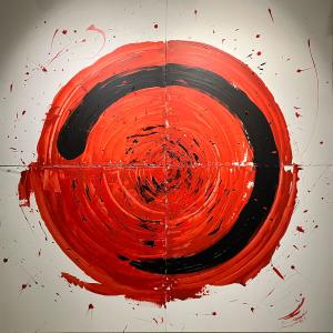 Vista, 2024, Acrilico su tela, 200x200cm