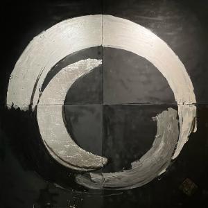 Tatto, 2024, Acrilico su tela, 200x200cm