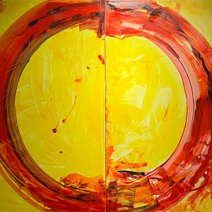 Olfatto, 2024, Acrilico su tela, 200x150cm