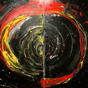 SexnsÅ, 2024, Acrilico su tela, 200x150cm