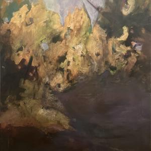 Una parte del tutto, 2022, Olio su tela, 100x90cm