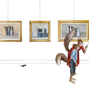 My aunt is an artist, 2024, Acquarello su carta, 31x41cm