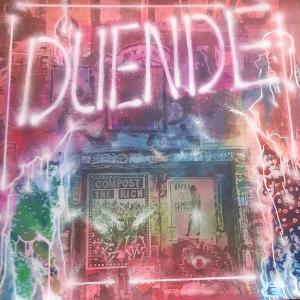 Kafka is a Duende Thrill, 2023, Tecnica mista su tela, 117x112 cm