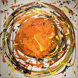 Gusto, 2024, Acrilico su tela, 100x100cm