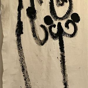 La luce, 2013, Acrilico su tela, 112x262cm