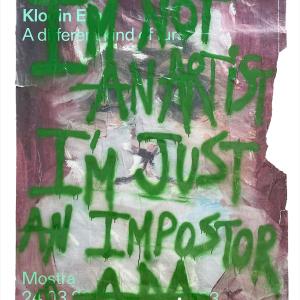 An impostor, 2022, Acrylic on manipulated printing, 140x100cm