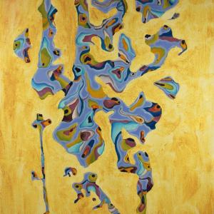 Sospese in sicurezza, 2023, Olio su tela, 70x100cm