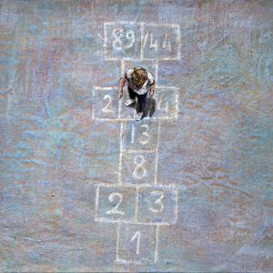 La campana, 2023, Vinilico su lino, 50x70cm