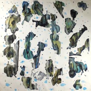 Martedì grasso, 2023, Acquerello su carta, 78x78cm