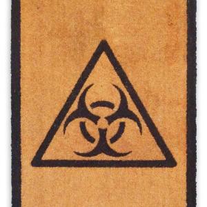 God Bless You, 2018, Fibra di cocco rigenerata da pavimento, 130x90cm