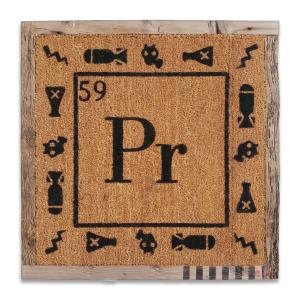 Praseodimium, 2019, Fibra di cocco rigenerata da pavimento, 65x65cm