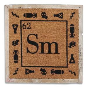 Samarium, 2019, Fibra di cocco rigenerata da pavimento, 65x65cm