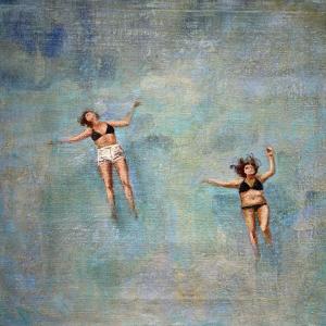 Floating, 2013, Vinilico su lino, 60x60cm