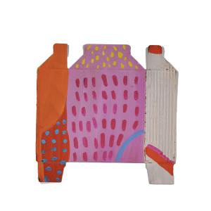 Casinhas #2, 2021, Acrilico su cartone, 18x24cm