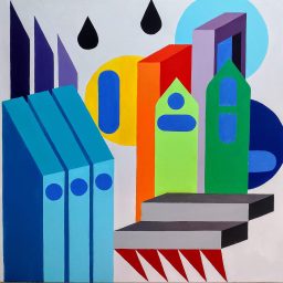 Senza Titolo, 2024, Acrilico su tela, 40x40cm