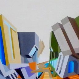 La strada verso il nulla, 2013, Olio su tela, 100x150cm