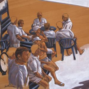 Corleone, 2017, Olio su legno , 90x90cm