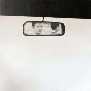 Bambini, , Grafite su legno, 79x79cm