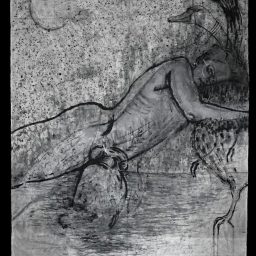 Il desiderio del Dio, 2026, Acrilico su tessuto, 180x140cm